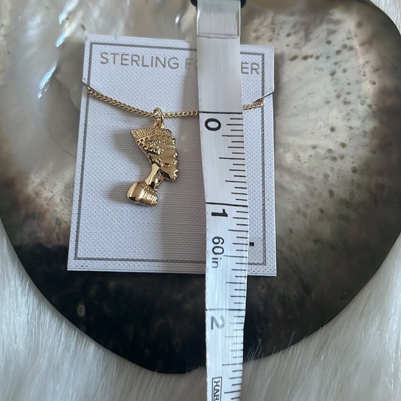 NWT STERLING FOREVER Egyptian Pharaoh Bust Pendant Necklace - Picture 8 of 9